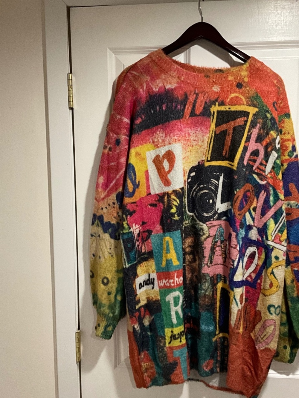 Colorful artsy fartsy sweater